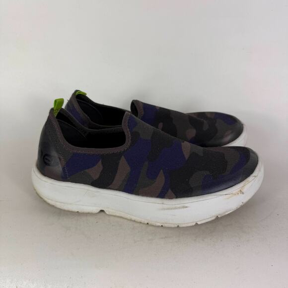 Oofos OOmg Comfort Sneakers Womens 7 Camouflage Slip On Low Top Round Toe Casual - Picture 2 of 10